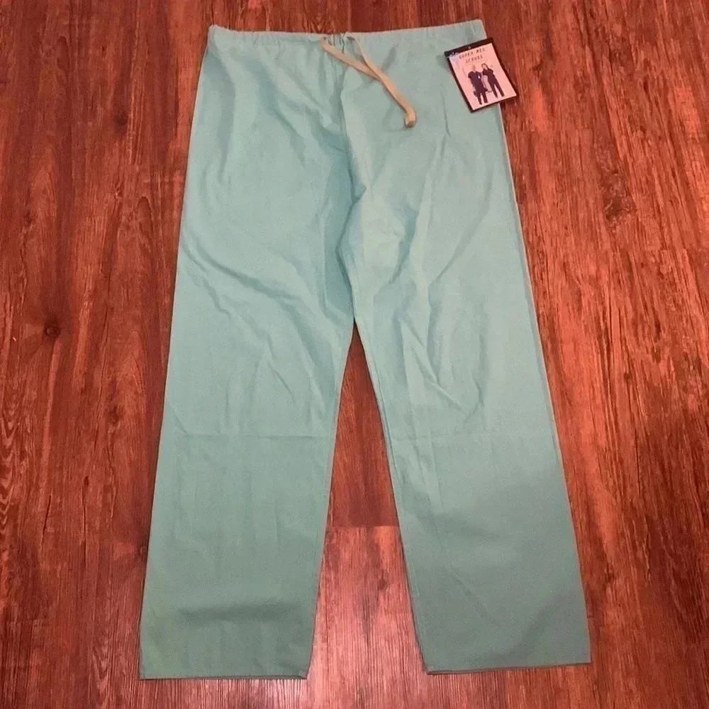 Medical Scrubs Pants Drawstring 2 Pair Navy Blue Size XL NWT - Picture 7 of 10